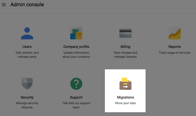 G Suite migration icon