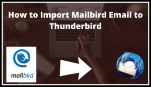 download export yhunderbird to mailbird pro