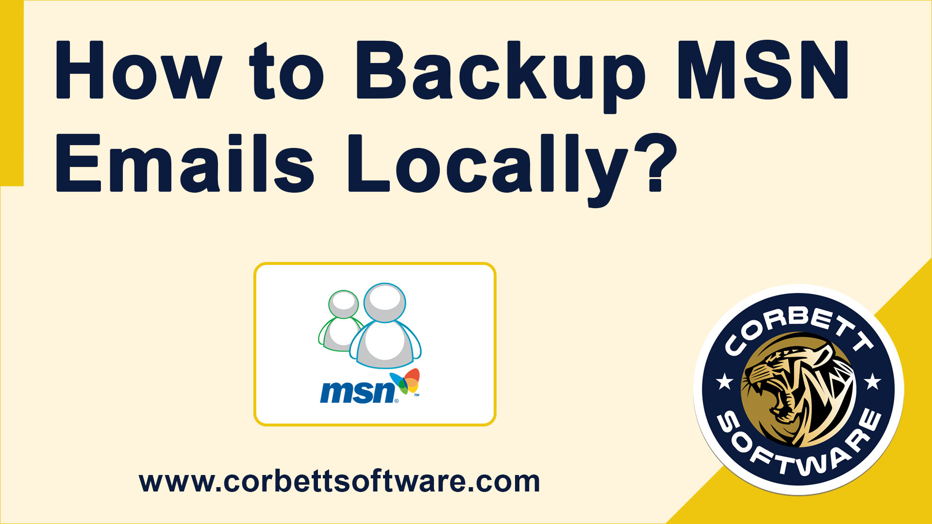 Backup MSN Emails Locally