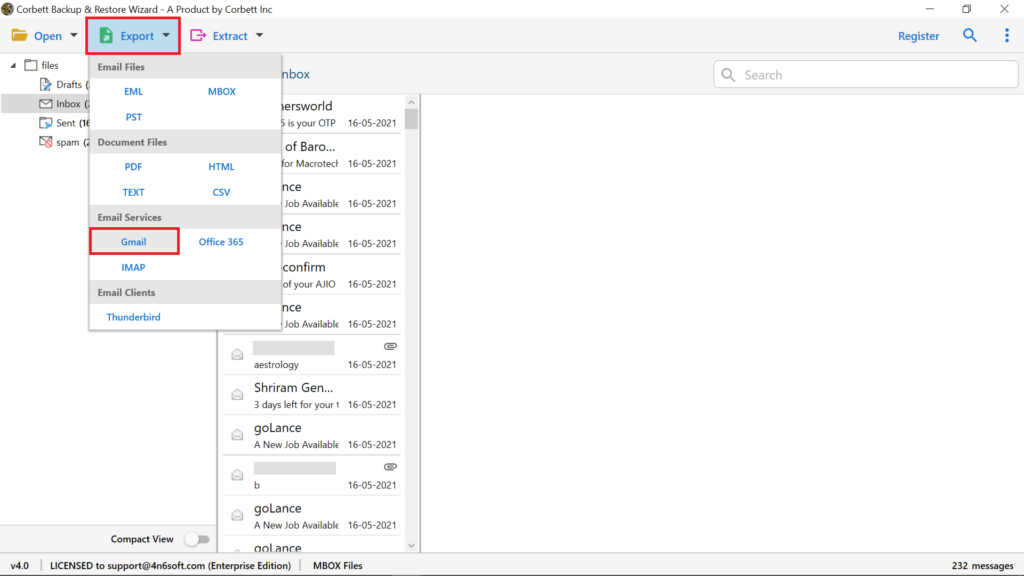 import mbox file into gmail