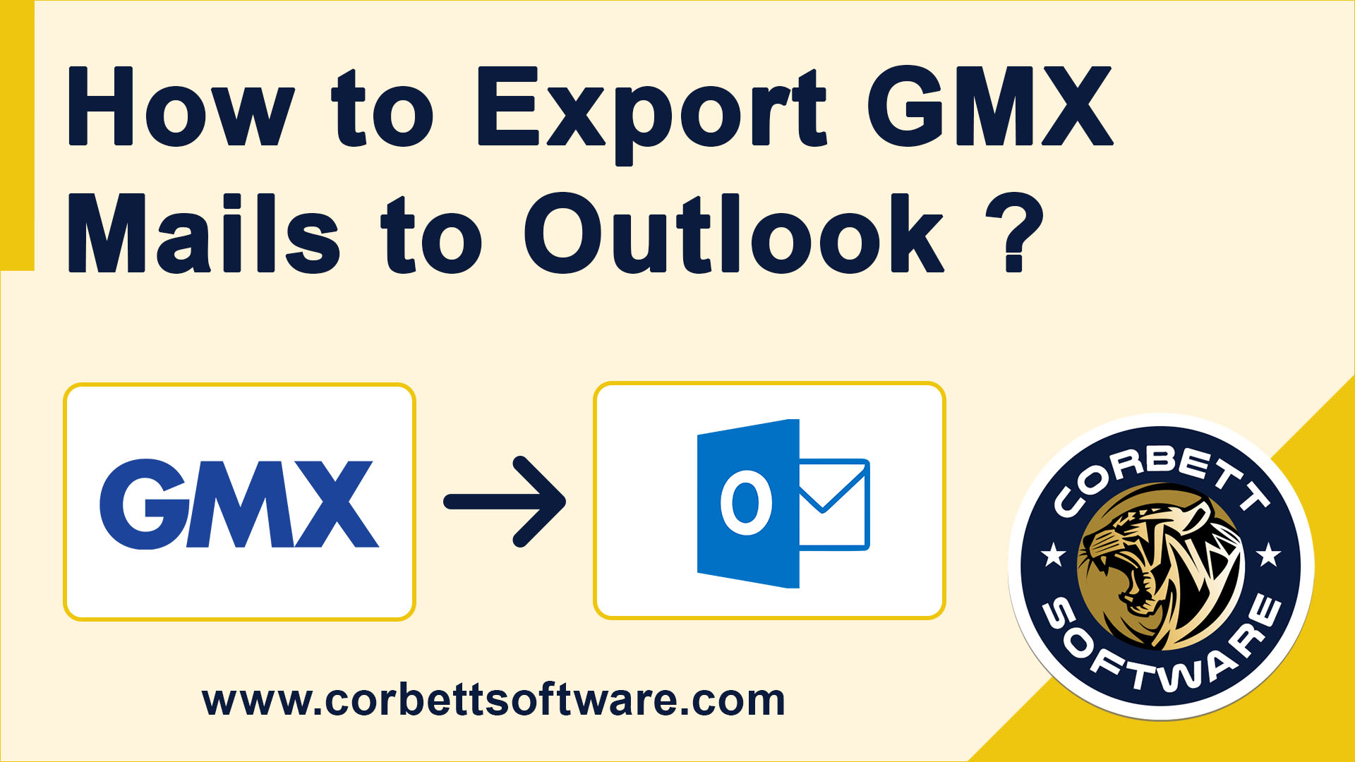 Export GMX mails to Outlook