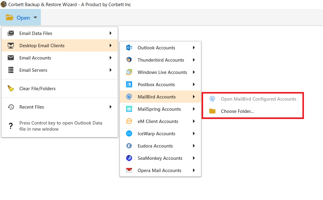 Auto configure MailBird account