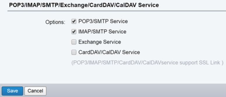 add pop3/smtp and imap/smtp