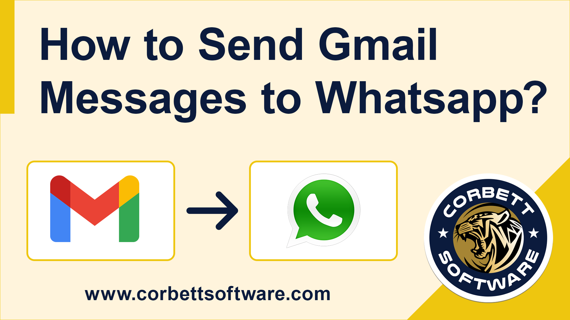 how to send gmail messages to whatsapp