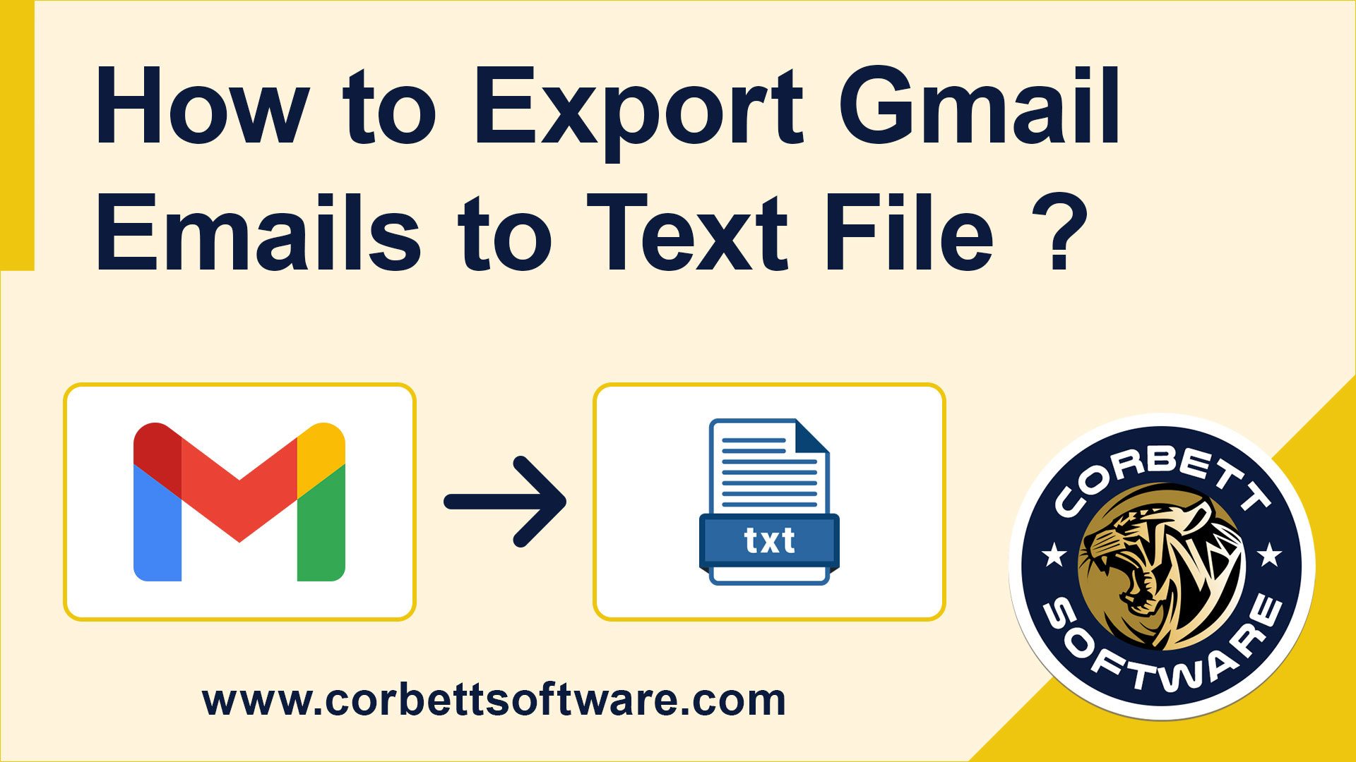 Export Gmail Emails to Text File