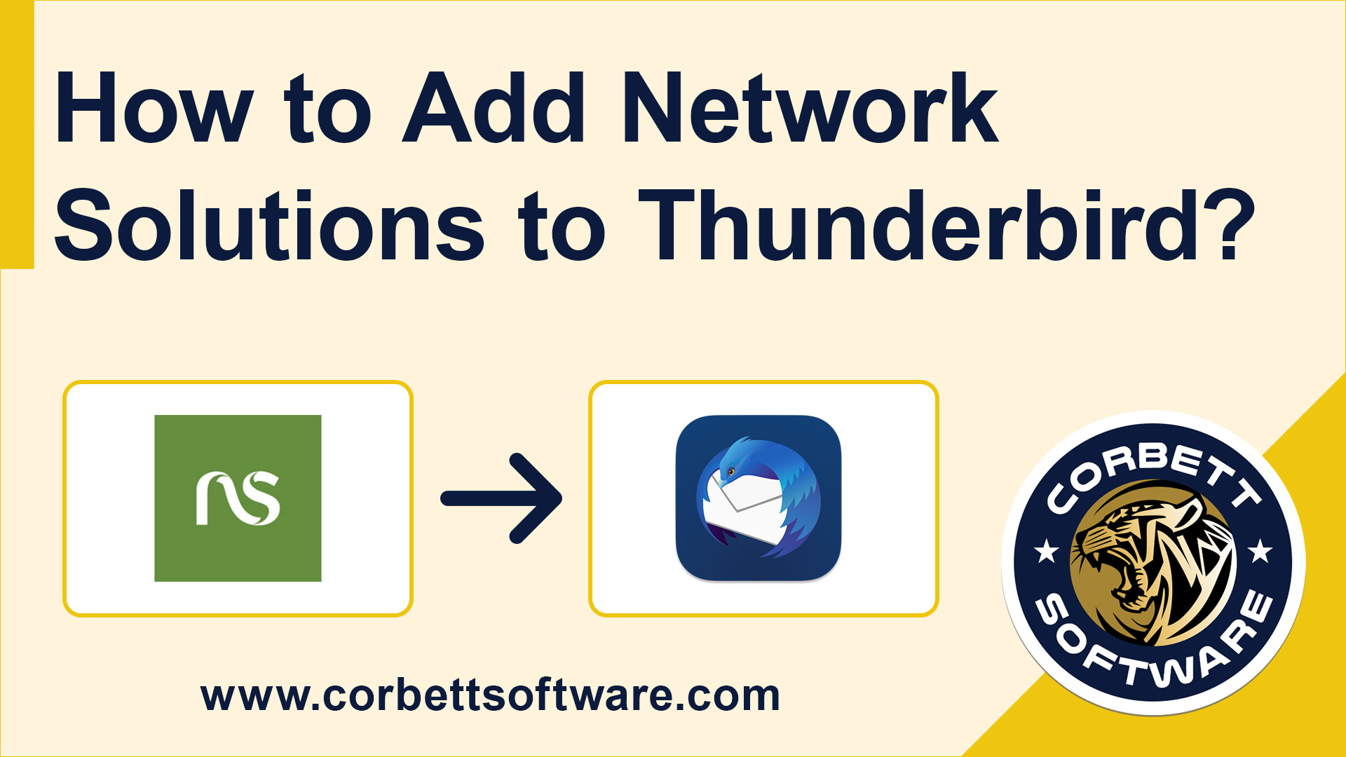 network solutions to thunderbird