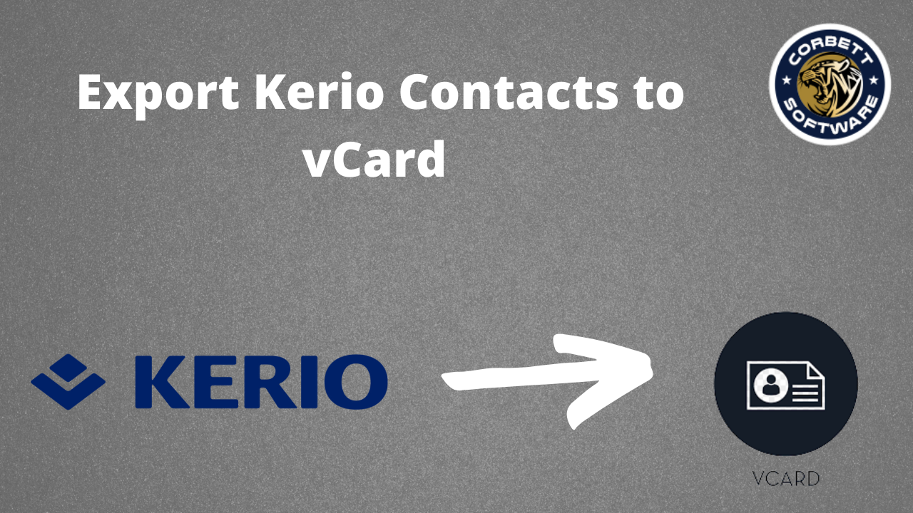 Export Kerio Contacts to vCard