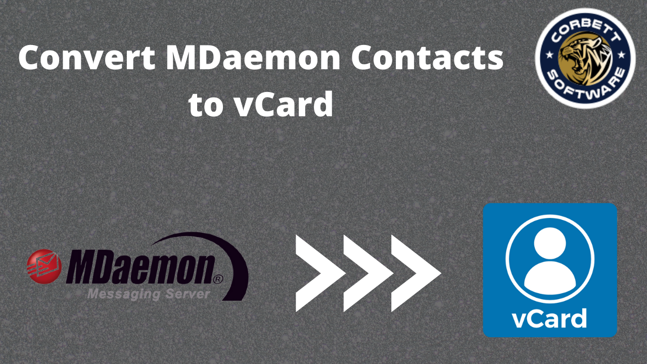 Convert MDaemon Contacts to vCard