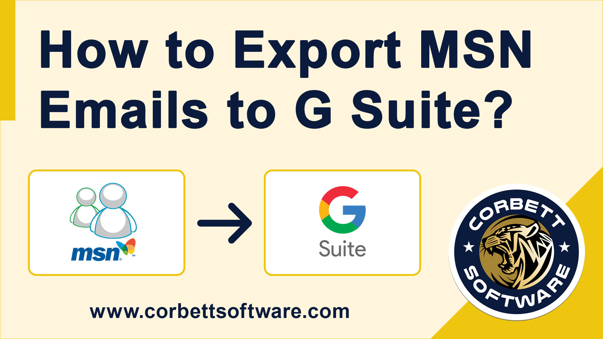 export MSN emails to G Suite