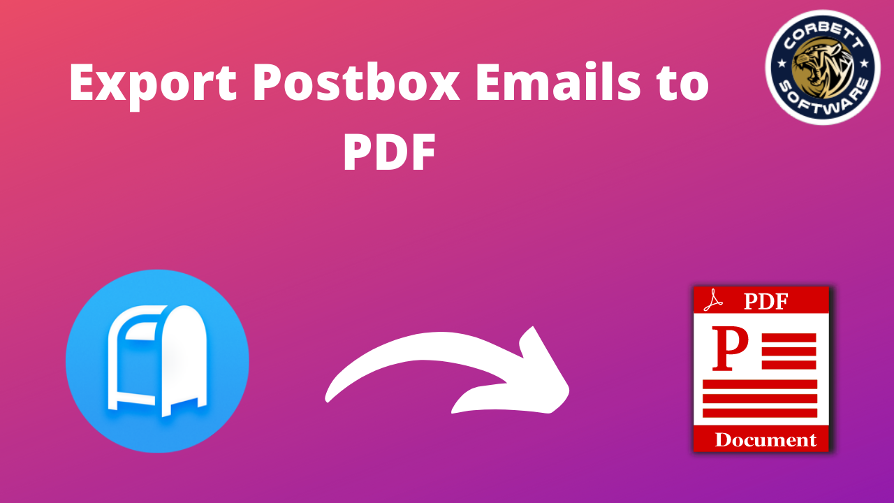 Export Postbox Emails to PDF