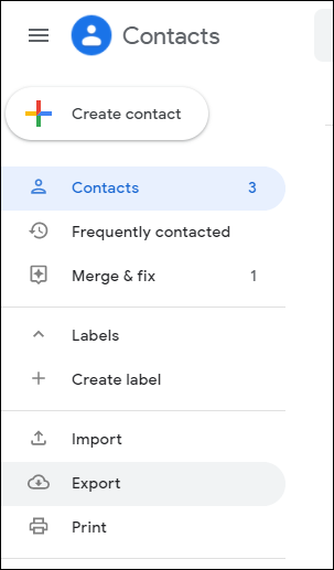Select Gmail Contacts