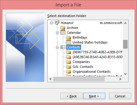 Import Gmail Contacts to Outlook