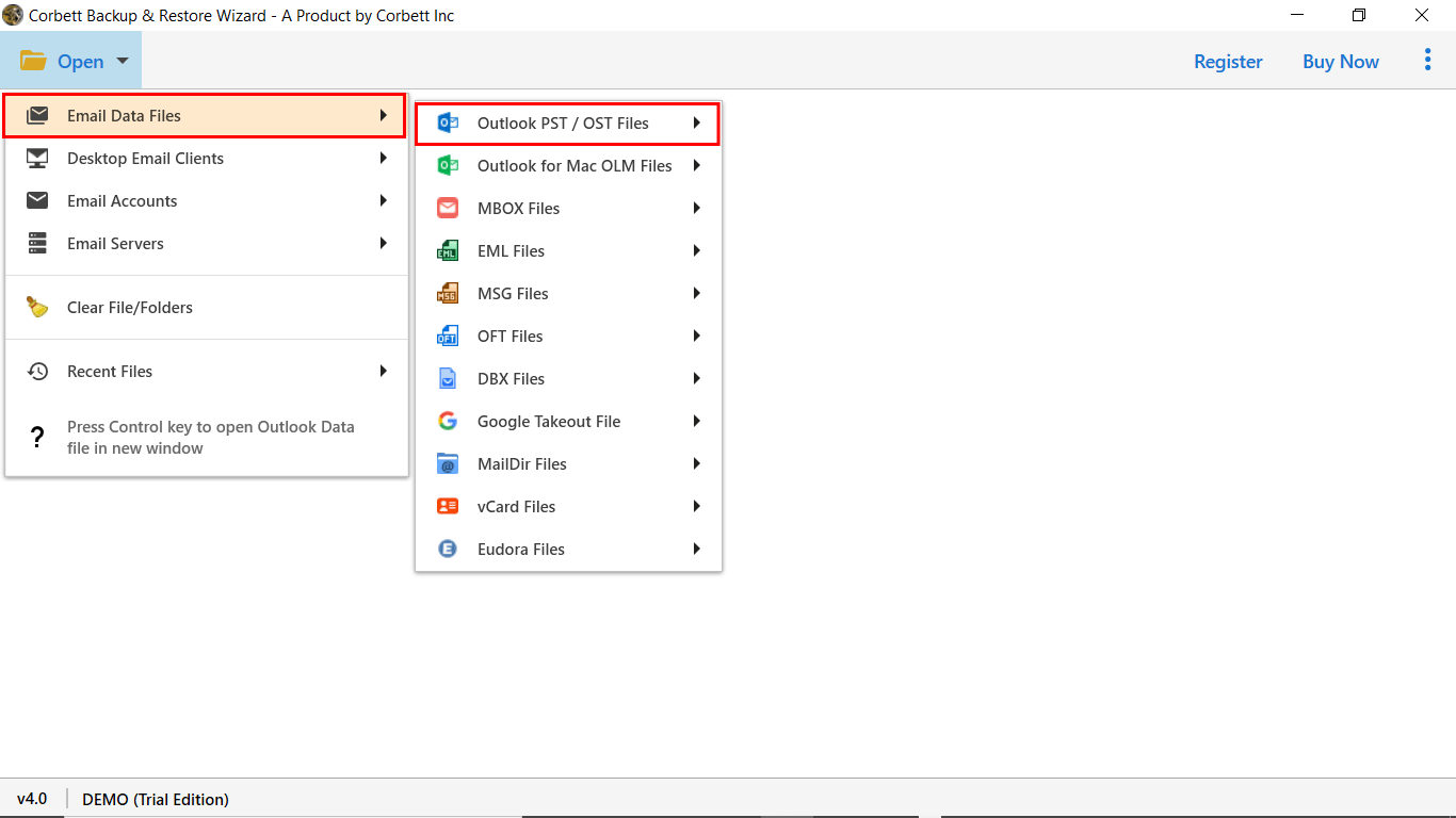 upload PST to OneDrive