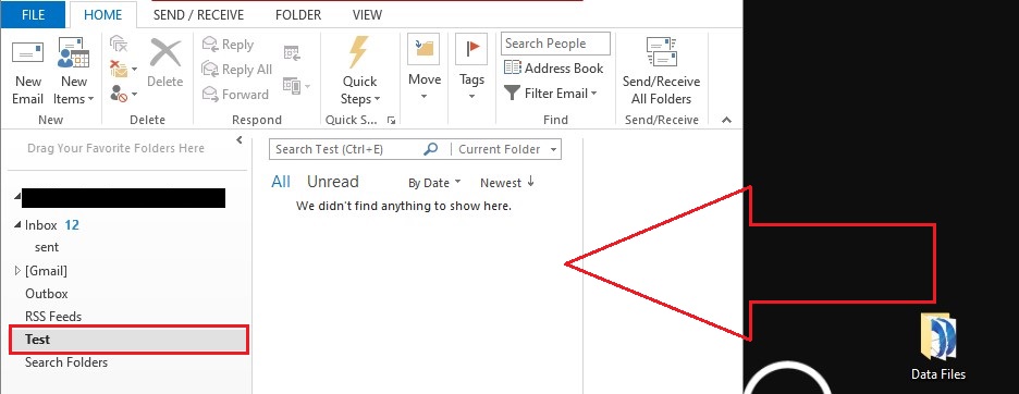 drop file to outlook