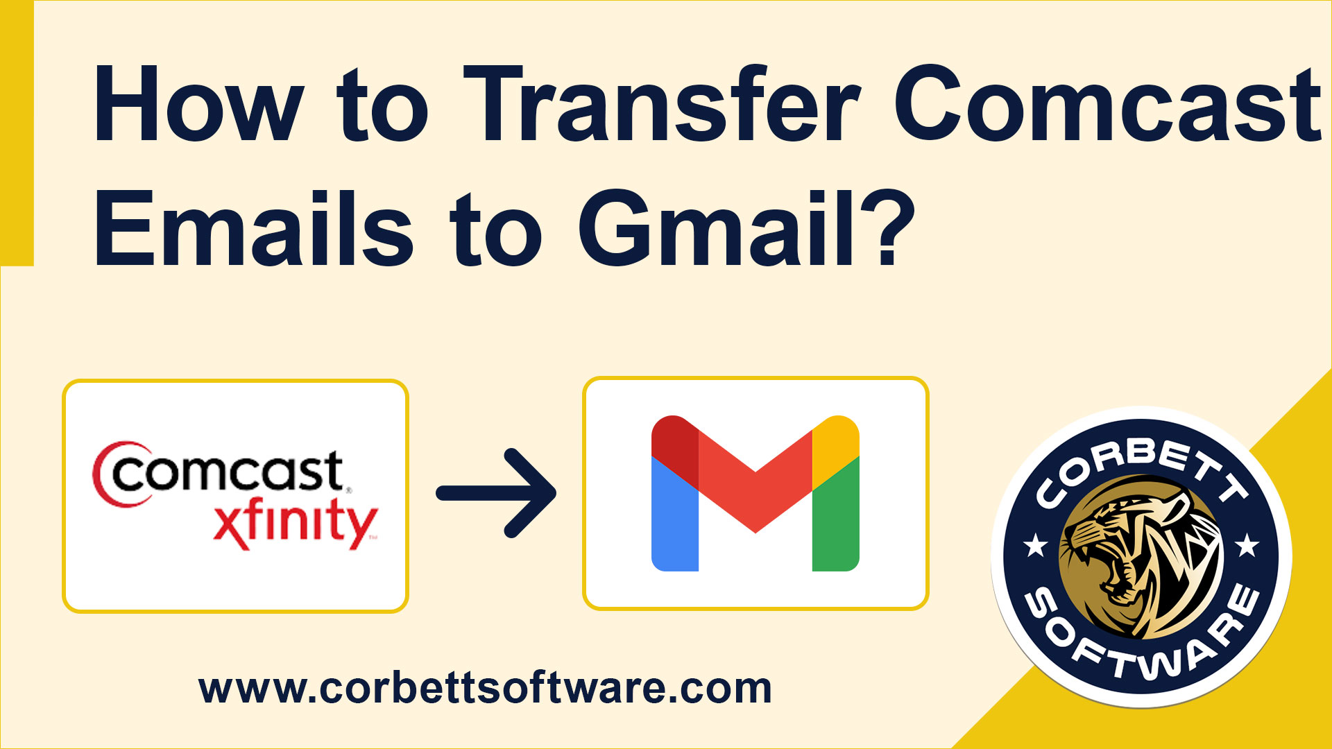 Transfer Comcast emails to Gmail Account