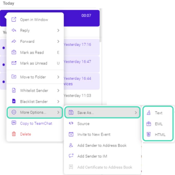 save icewarp email to eml format