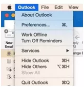 open Outlook for mac