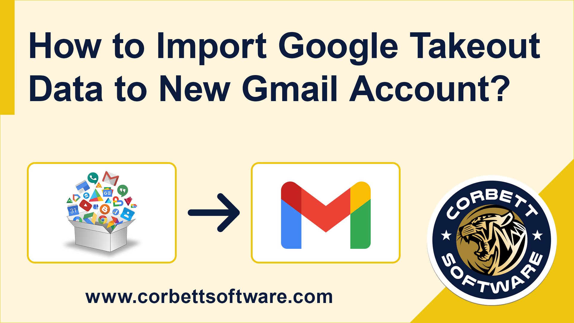 import Google takeout to new account