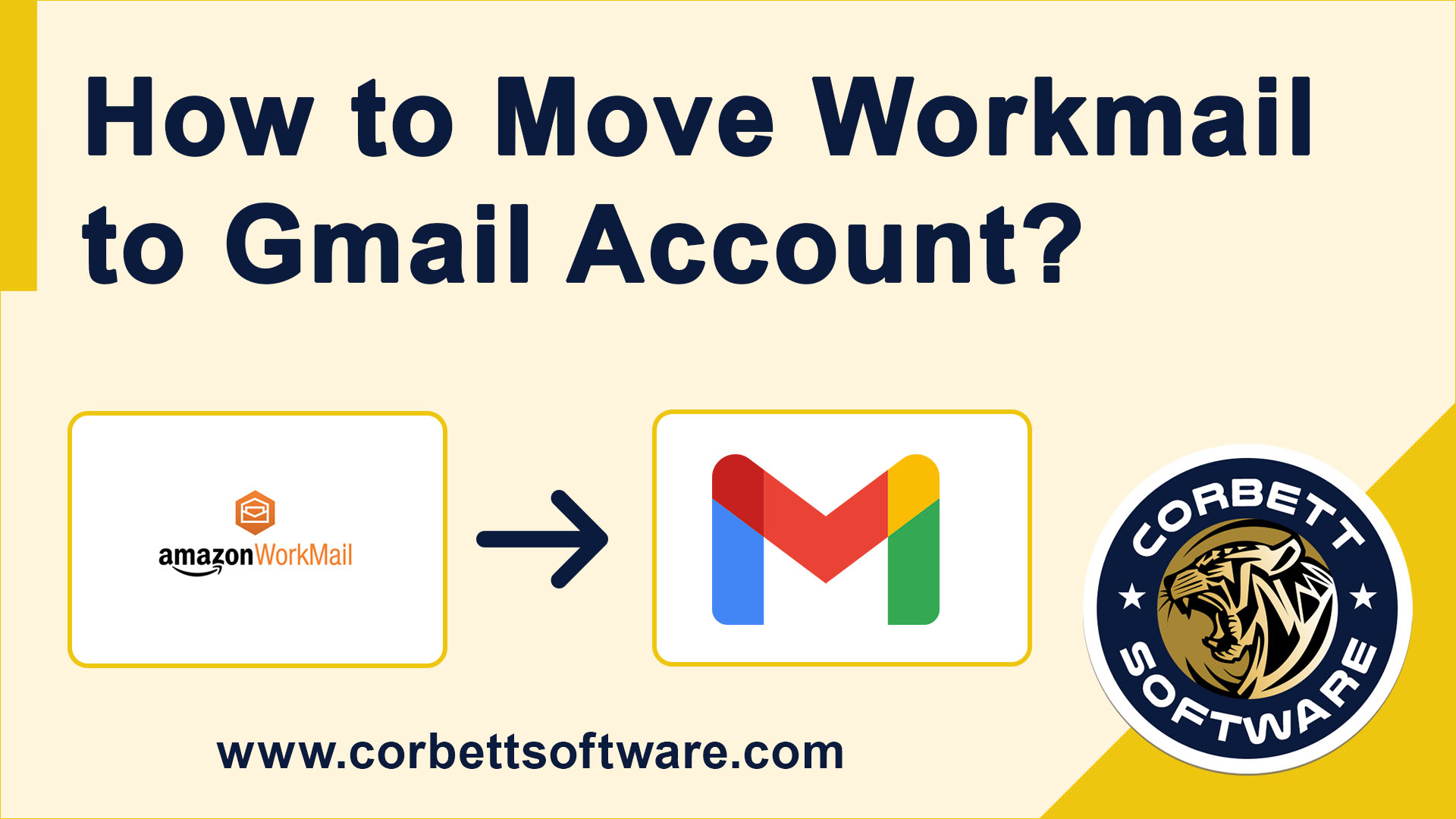 Best Ways To Export Email From WorkMail To Gmail Account Easily