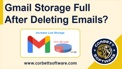 Gmail storage full after deleting emails