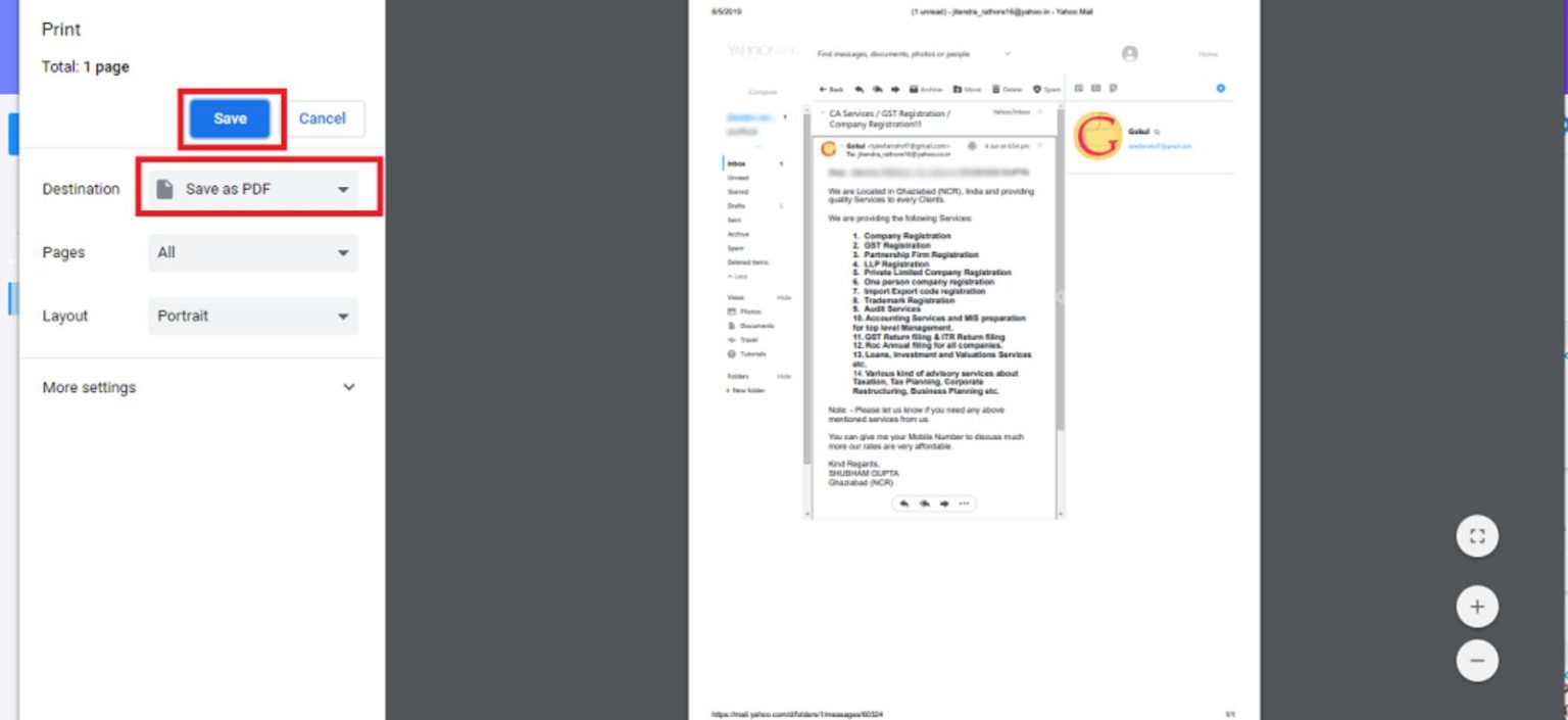Save Yahoo Email as PDF : 3 Easy Methods to Export