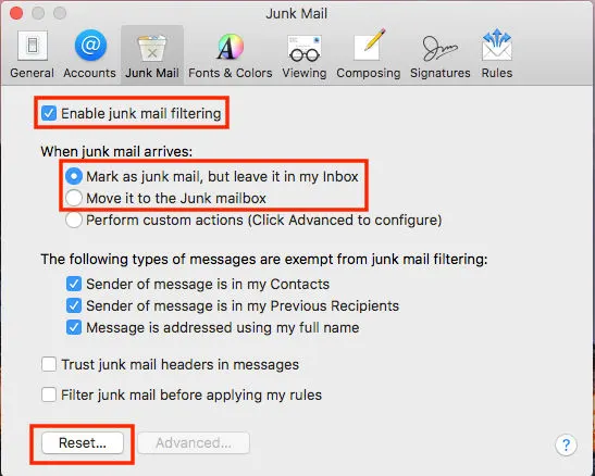 Outlook Automatic Replies Filtered Out by Junk Email Filters