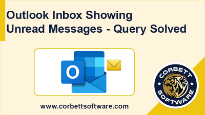 Outlook inbox showing unread messages