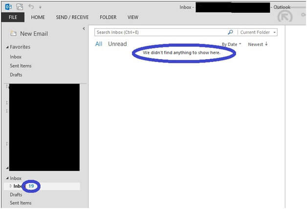Outlook Inbox Showing Unread Messages Fixed Query