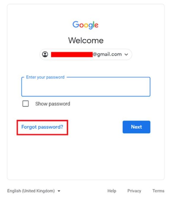 click on forgot password option