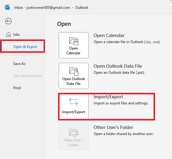 Outlook IMAP Download all Emails