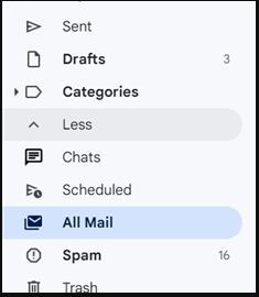 gmail messages are missing
