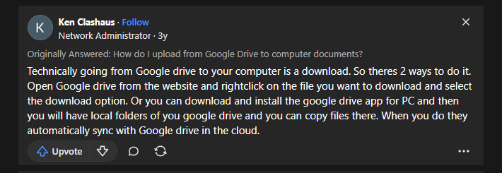 how to move google drive file to desktop solution