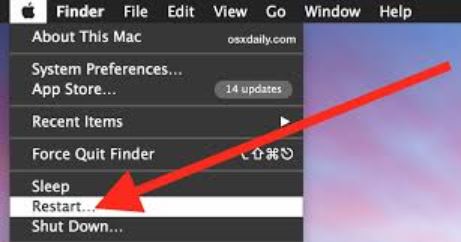 restart your macOS device
