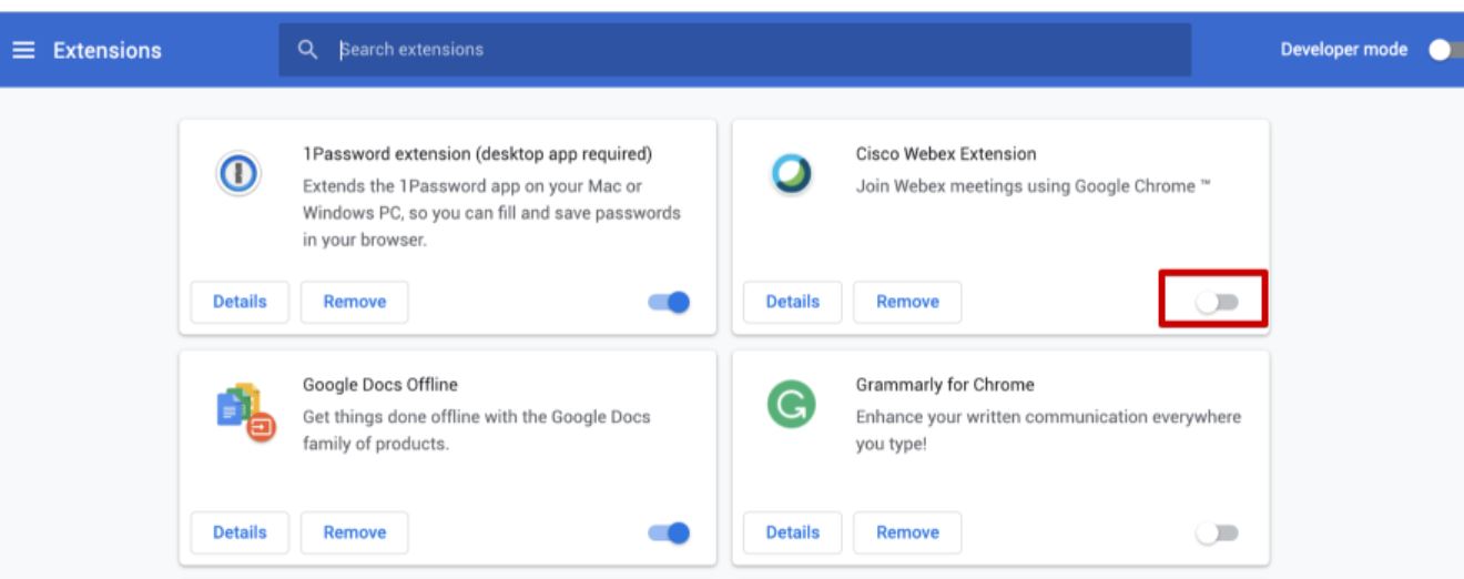 disable browser extensions