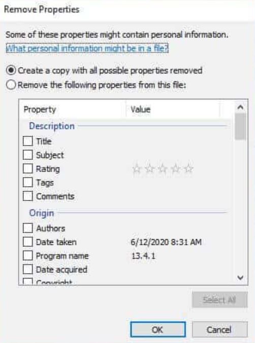 create a copy with all properties option