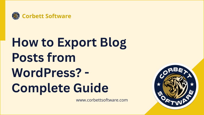 How to Export Blog Posts from WordPress?