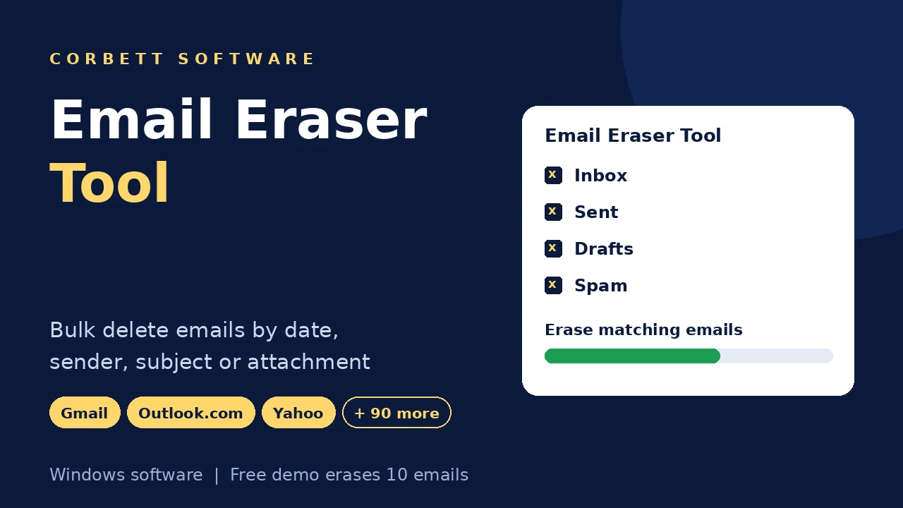 Email Eraser Tool video walkthrough