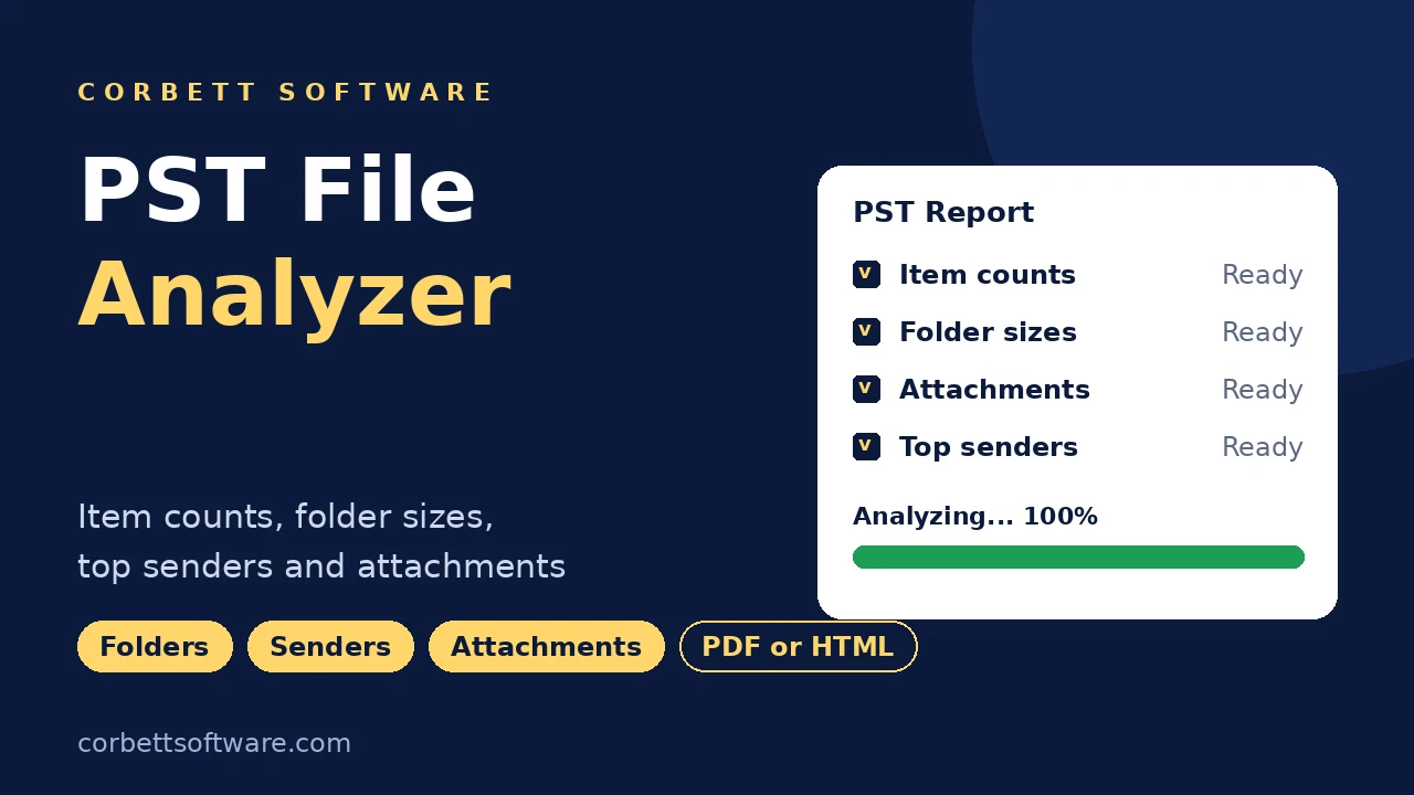 PST File Analyzer video walkthrough