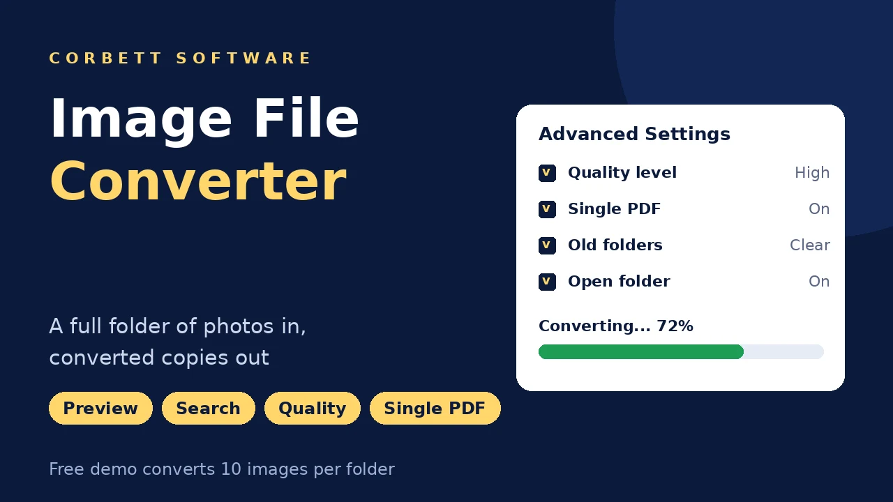 Image File Converter video walkthrough