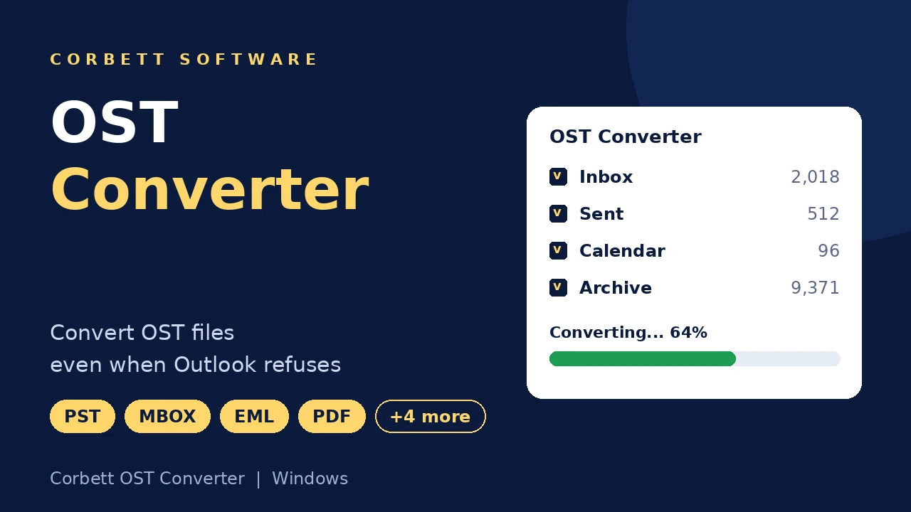 OST Converter video walkthrough