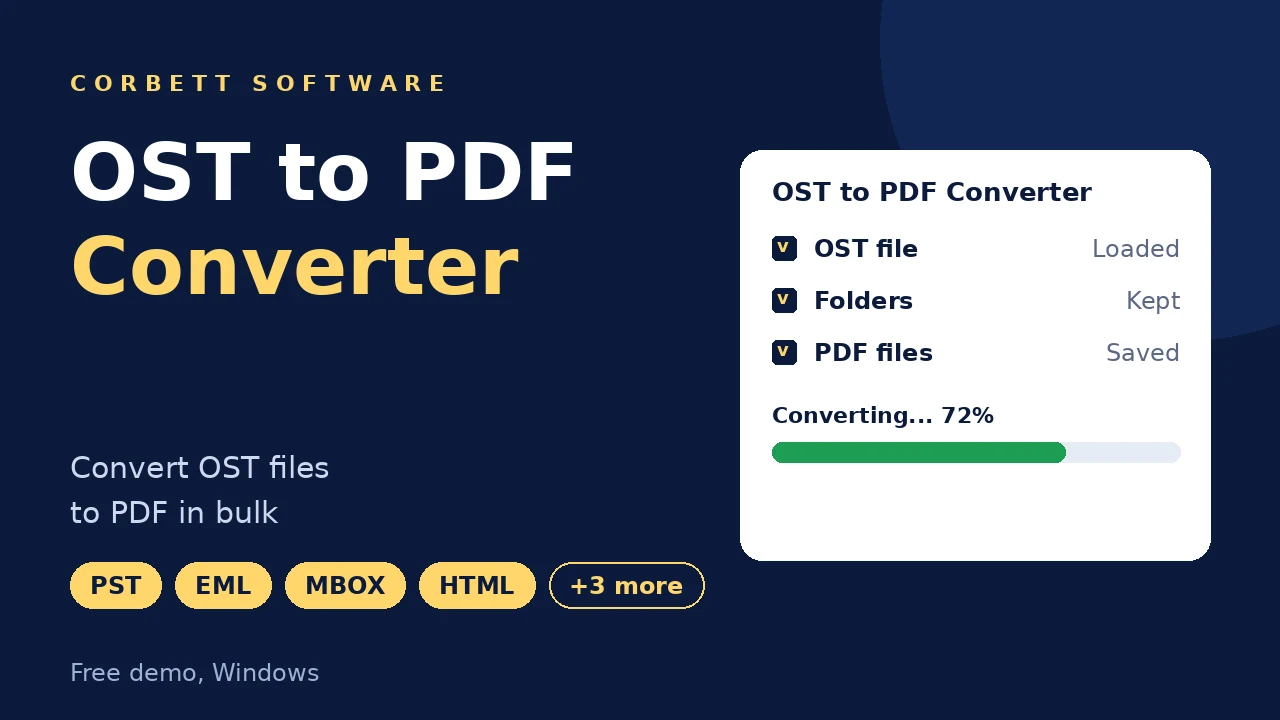 OST to PDF Converter video walkthrough