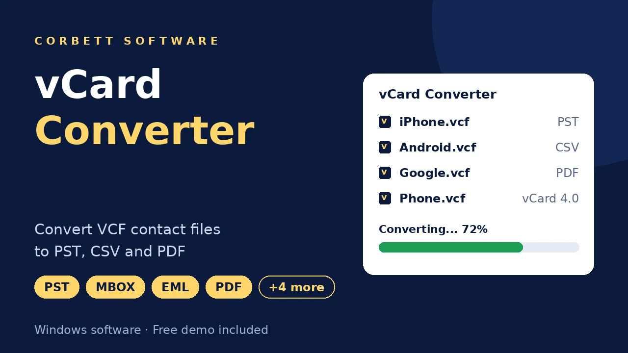 vCard Converter video walkthrough